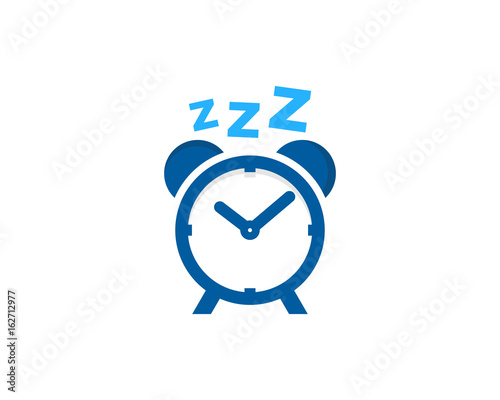 Alarm Sleep Icon Logo Design Element