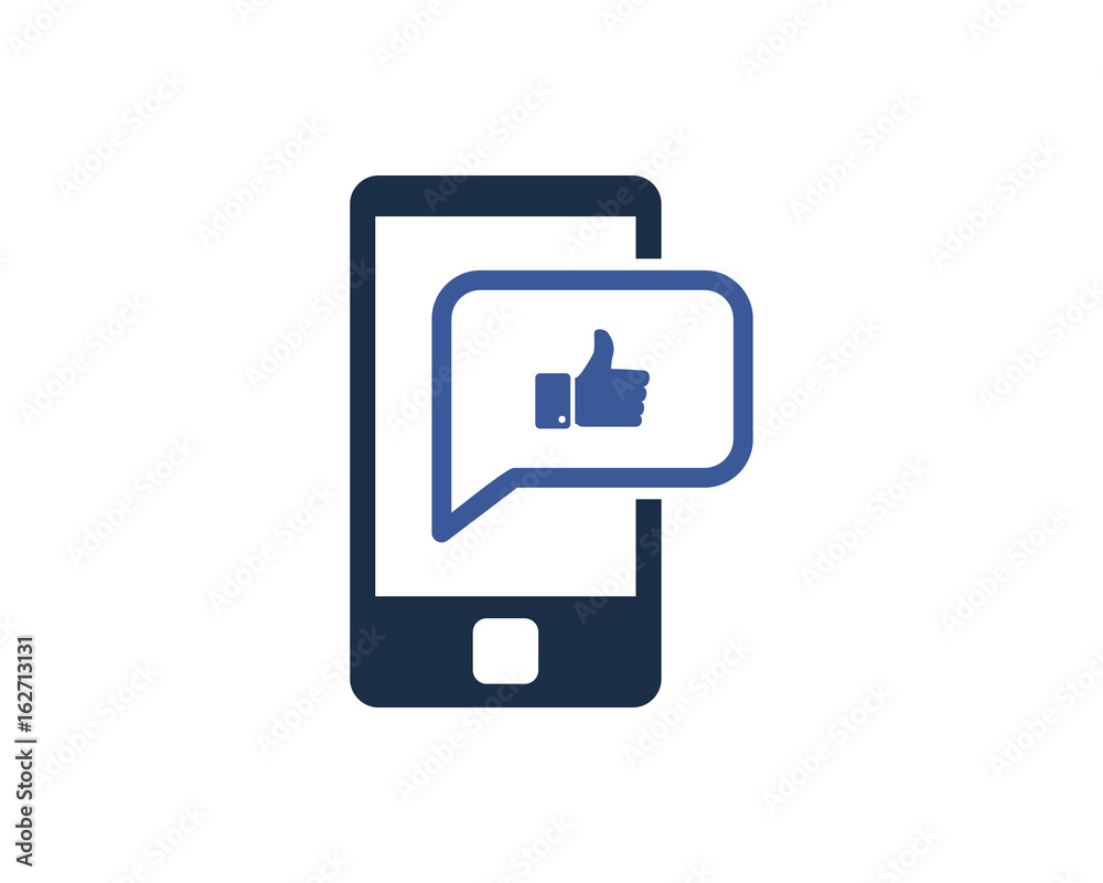Mobile Like Social Media Icon Logo Design Element Mobile Like Social Media Icon Logo Design Element