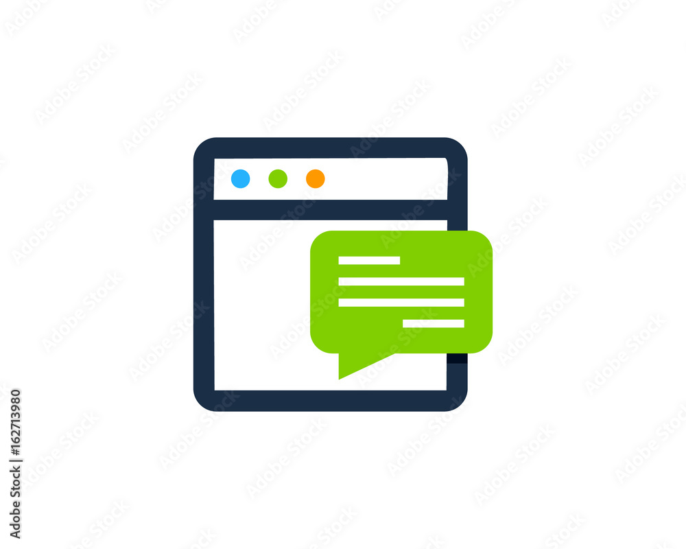 Online Review Testimonial Icon Logo Design Element Online Review Testimonial Icon Logo Design Element