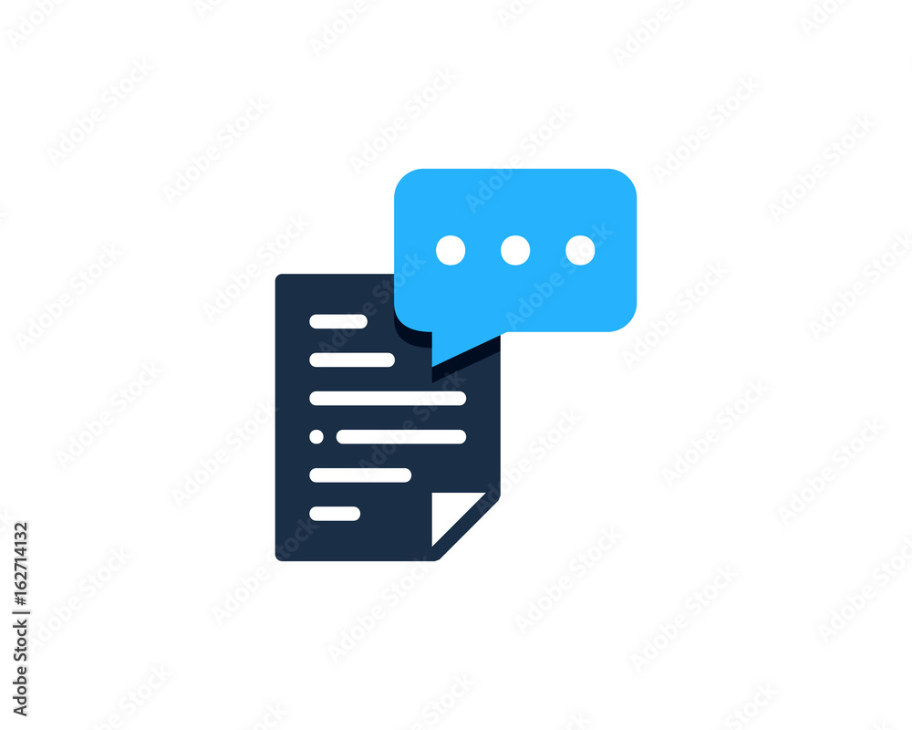 Document Feedback Testimonial Icon Logo Design Element Document Feedback Testimonial Icon Logo Design Element