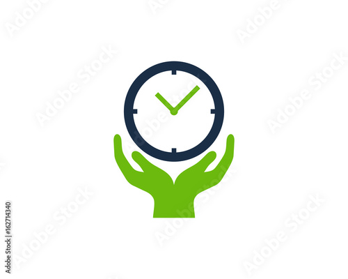 Time Care Icon Logo Design Element