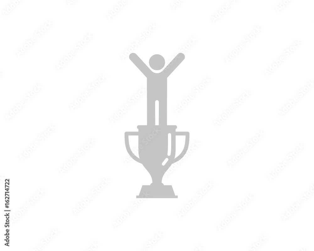 Third Winner Trophy Icon Logo Design Element Third Winner Trophy Icon Logo Design Element