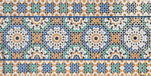 Moroccan mosaic, Meknes, Morocco
