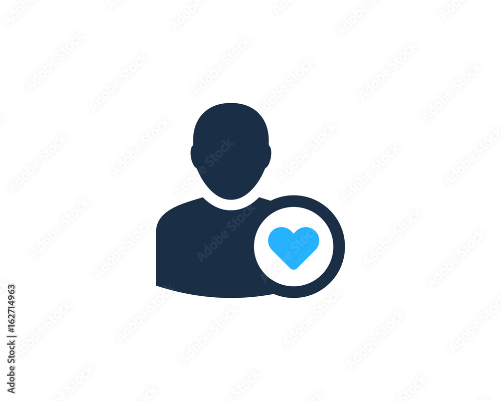 Love User Icon Logo Design Element Love User Icon Logo Design Element