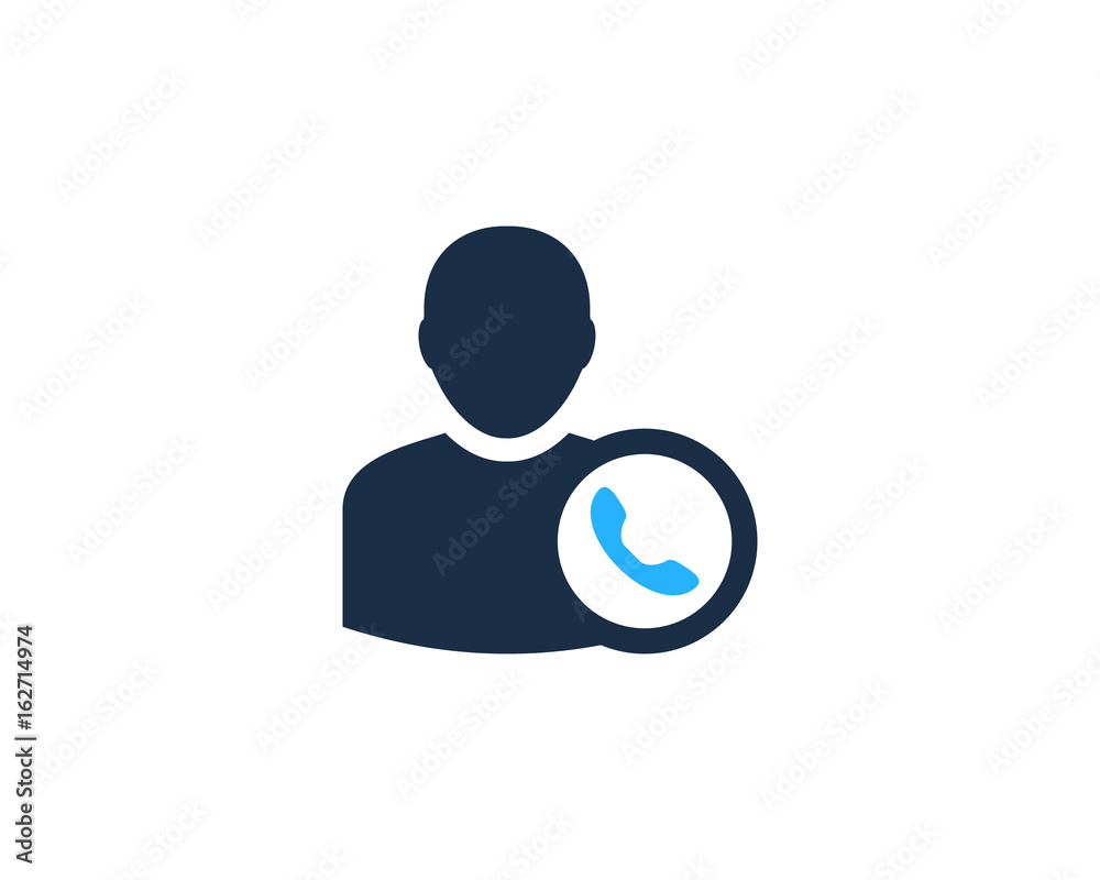 Call User Icon Logo Design Element Call User Icon Logo Design Element
