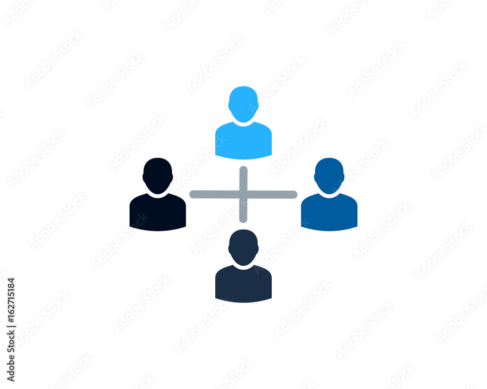 Network User Icon Logo Design Element Network User Icon Logo Design Element