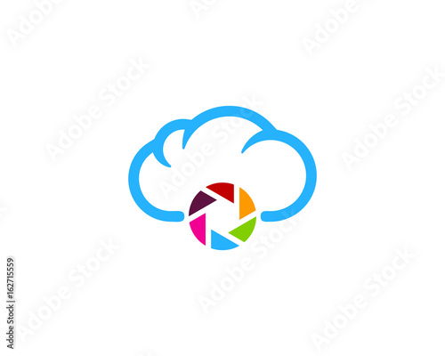 Camera Cloud Icon Logo Design Element Free Download Camera Cloud Icon Logo Design Element - GFXLoad