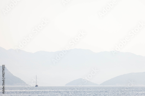 Sailing yacht in the Adriatic sea Croatia