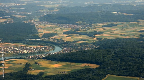 survol aérien ...haut - rhin...frontière suisse  allemagne