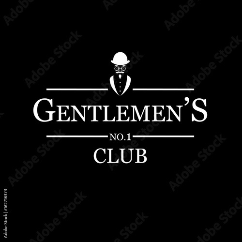 Gentleman's club vector illustration.