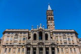 Basilica of Saint Mary Major (Basilica di Santa Maria Maggiore, 1743) - Papal major basilica and largest church in Rome dedicated to Blessed Virgin Mary. Italy.