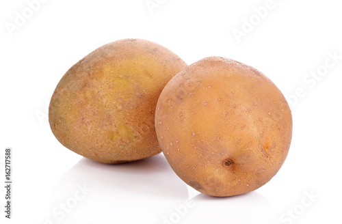 potato on white background