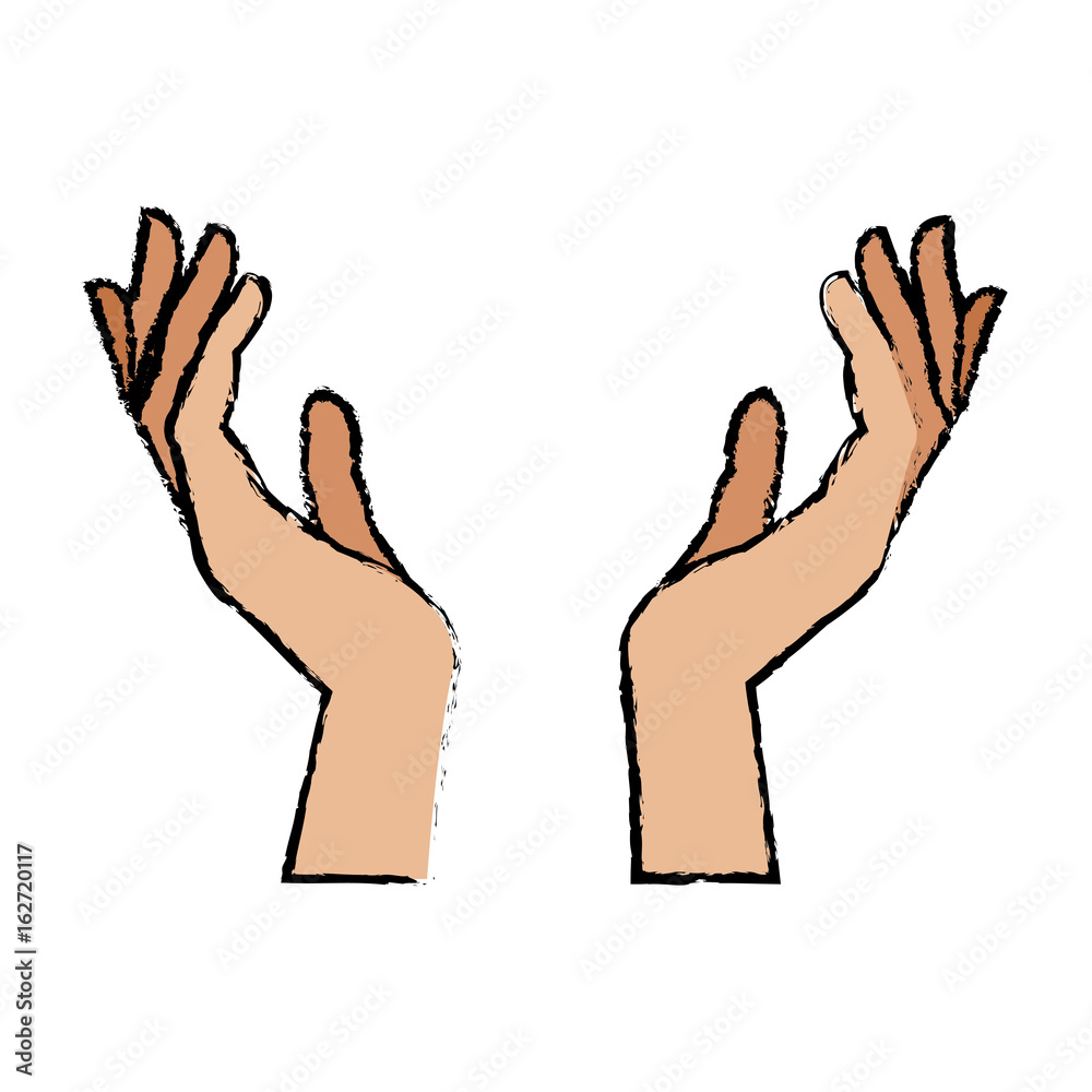 human hands health care medical support image vector illustration human hands health care medical support image vector illustration