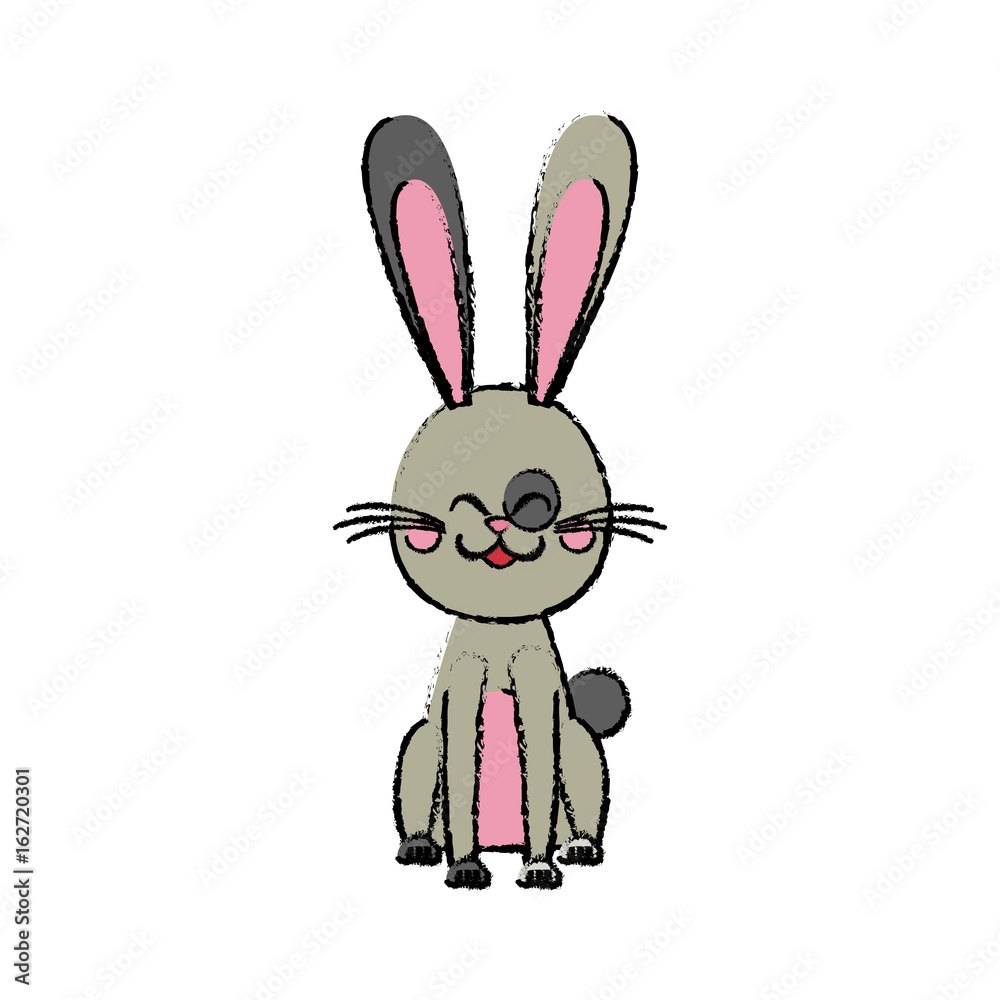 easter rabbit funny decoration animal season vector illustration easter rabbit funny decoration animal season vector illustration