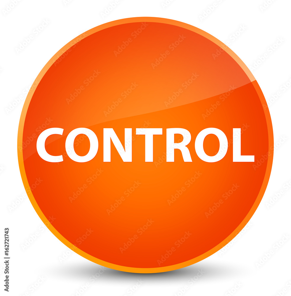 Control elegant orange round button Control elegant orange round button