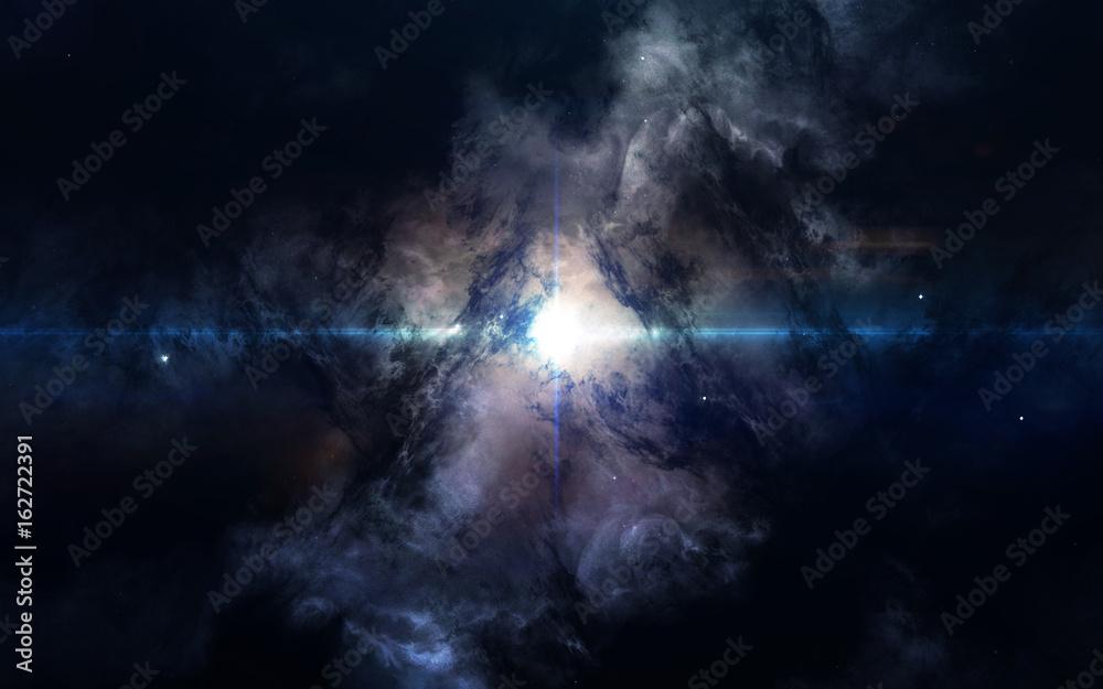 Science fiction space wallpaper, incredibly beautiful planets, galaxies, dark and cold beauty of endless universe. Elements of this image furnished by NASA