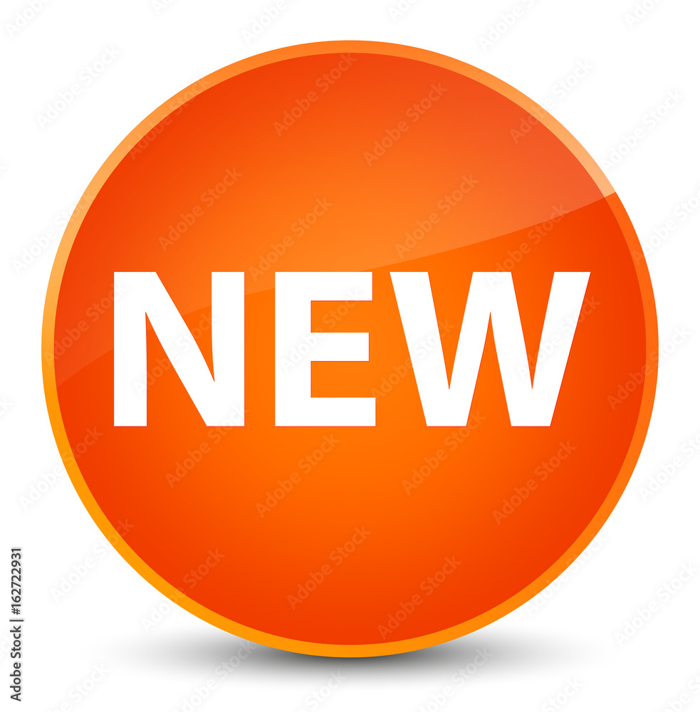 New elegant orange round button New elegant orange round button