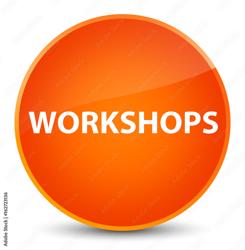 Workshops elegant orange round button Workshops elegant orange round button