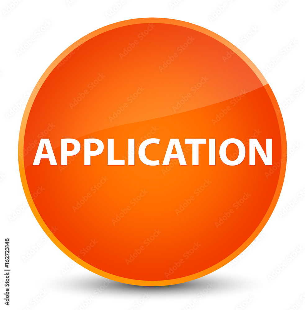 Application elegant orange round button Application elegant orange round button