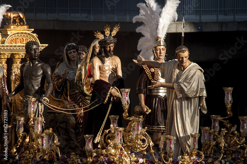 paso de misterio de la hermandad de San Benito, semana santa de Sevilla photo