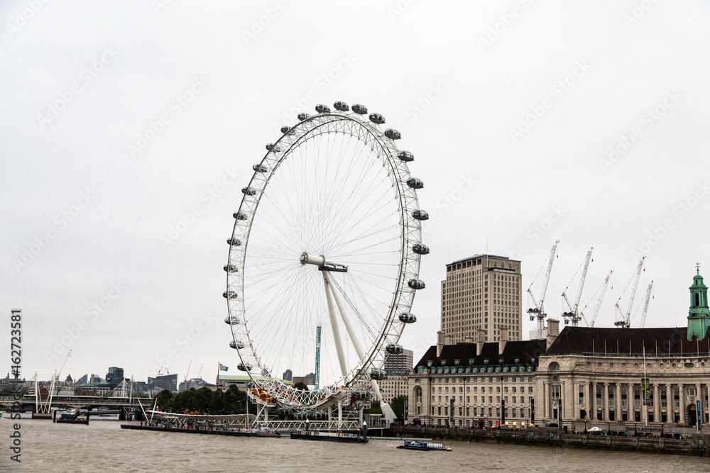 The London Eye - obrazy, fototapety, plakaty 