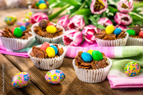 Delicious chocolate Easter sweets