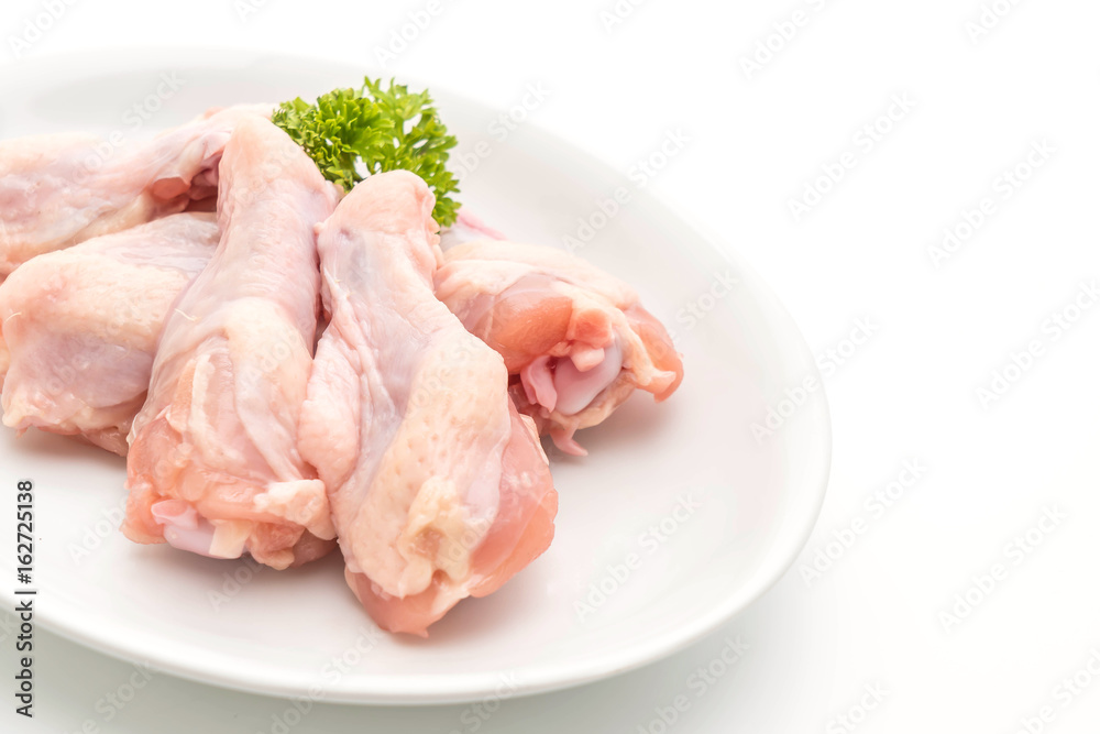 fresh raw drumstick of chicken wing fresh raw drumstick of chicken wing