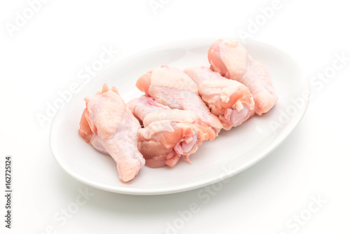 fresh raw drumstick of chicken wing