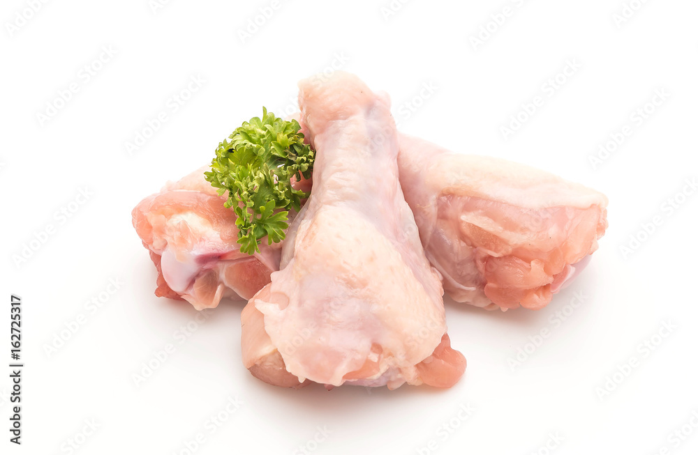 fresh raw drumstick of chicken wing