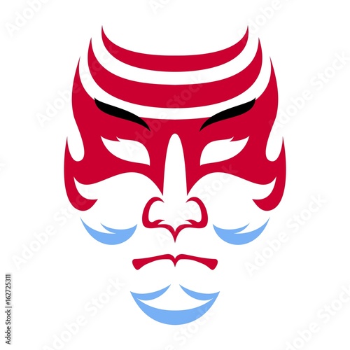 Japanese drama Kabuki face