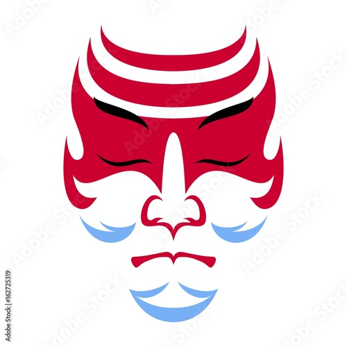 Japanese drama Kabuki face