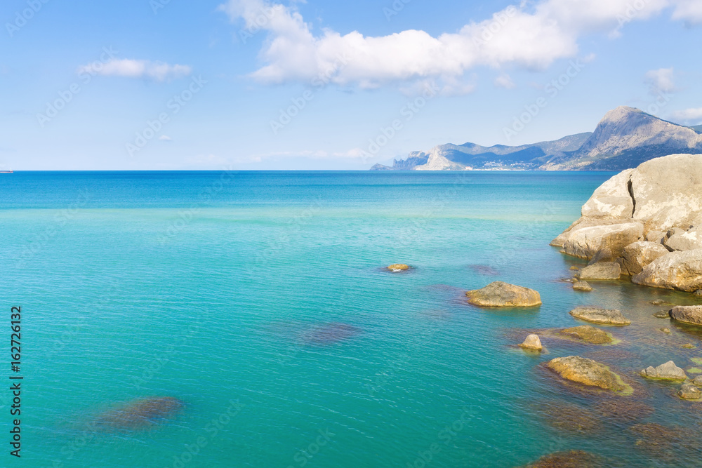 Fototapeta premium Cape Alchak / city Sudak Crimea travel bright summer photo