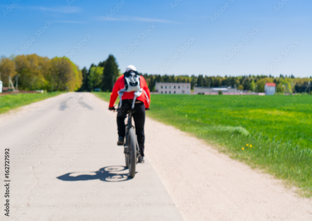 Obraz premium cyclist riding a bicycle
