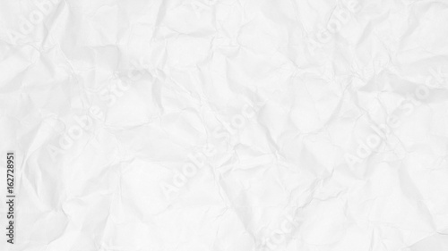 Crumpled white paper texture background for business, education and communication concept design.