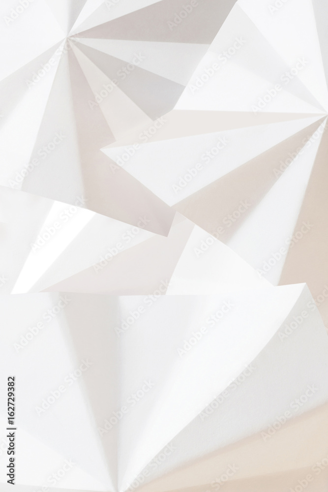 White abstract background, geometric shapes White abstract background, geometric shapes