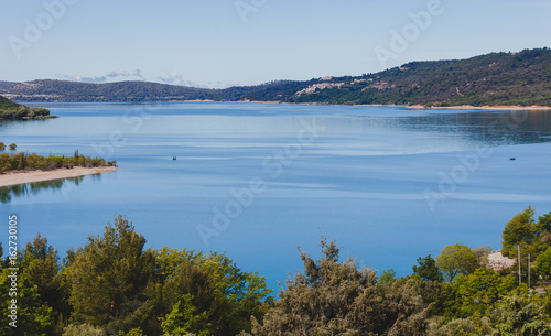 Schöne See Landschaft Natur Lac Sainte Croix Frankreich
