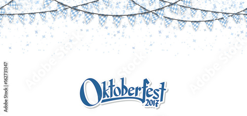Oktoberfest garlands with confetti