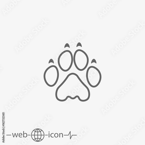 lion paw print 