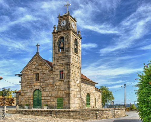 Luzim church in Penafiel, north of Portugal photo