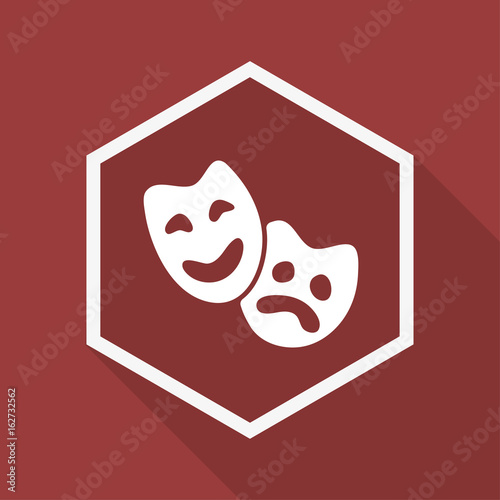 Poly Button mit Schatten - Masken