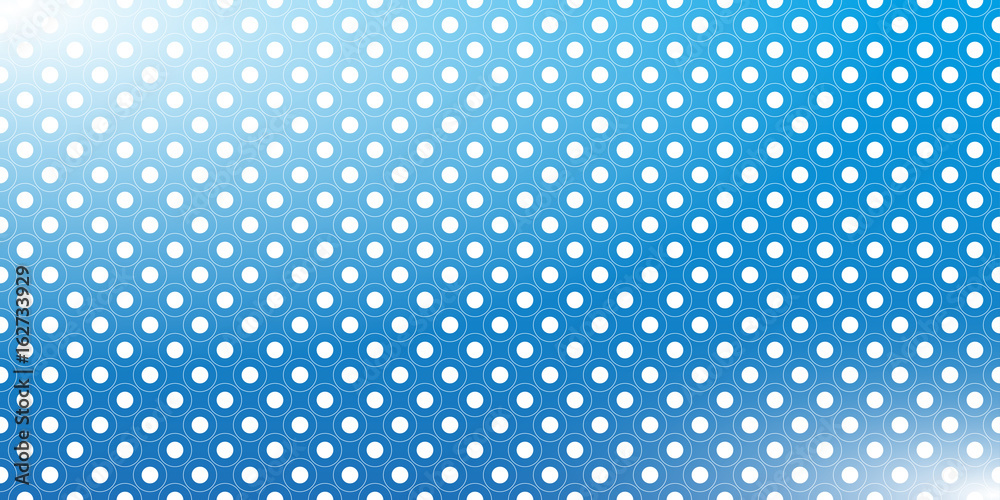 white circles on blue background, presentation, vector illustration
