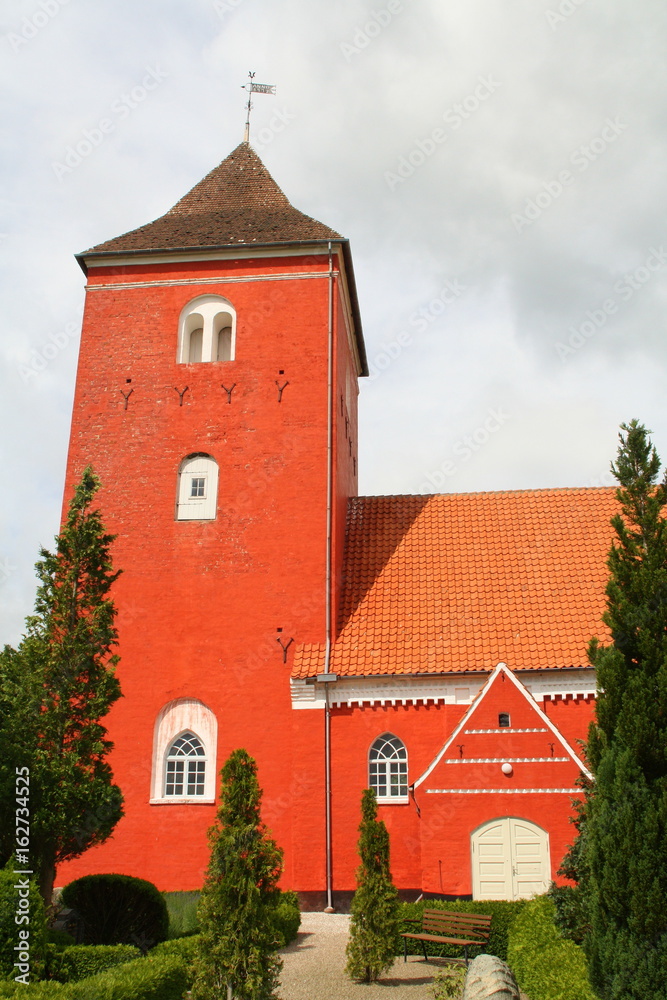 Vabensted Kirke in Sakskøbing on the island Falster. Denmark