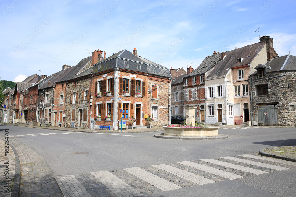 Historic Fumay in Ardennes, France