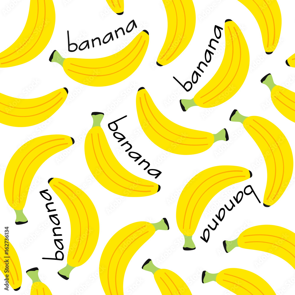 seamless pattern with banana - vector illustration, eps
