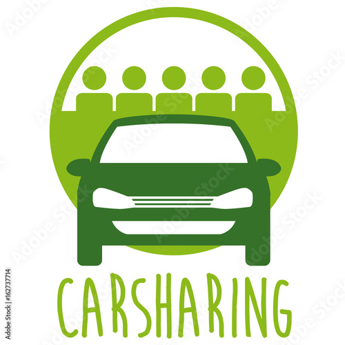 Carsharing Button, Icon