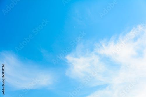 blue sky white cloud on air