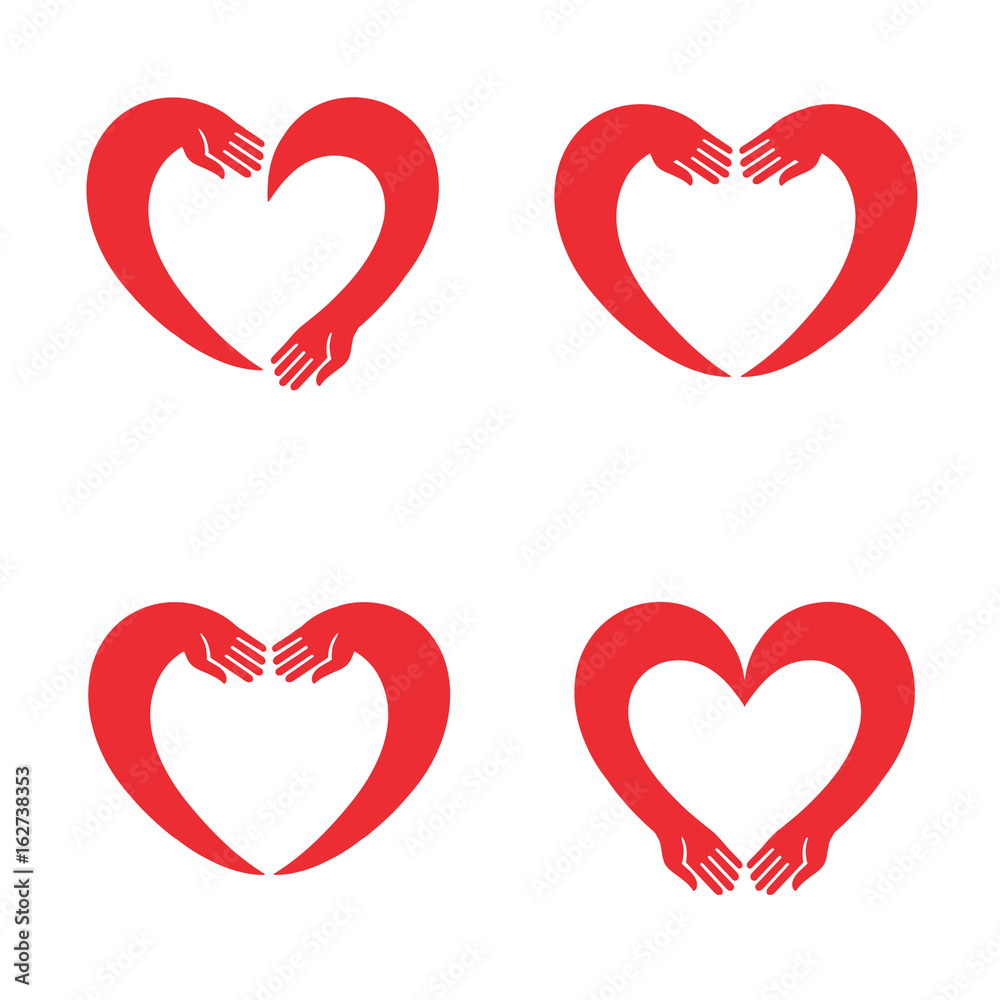 set of hearts set of hearts