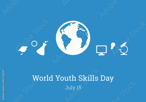 World Youth Skills Day vector. Human abilities illustration. Important day