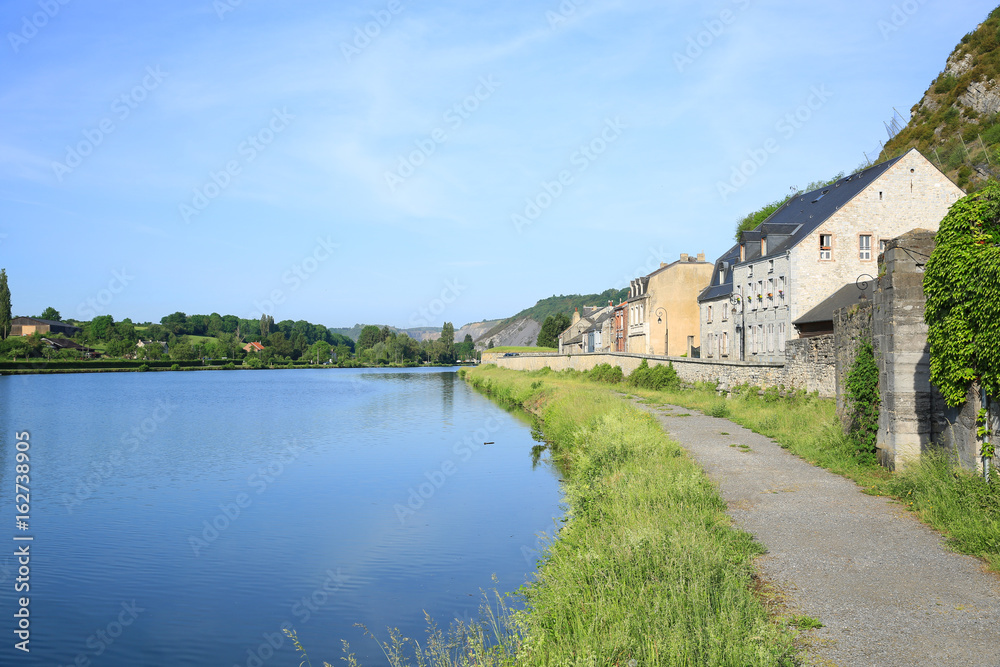 Valley and River Meuse in Ardennes, France