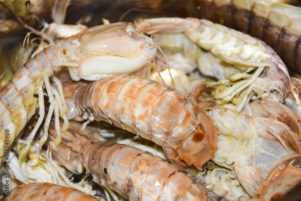 mantis shrimps Oratosquilla oratoria food ingredient cooking